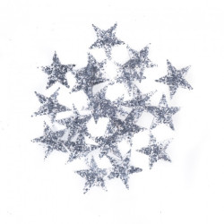 DP Craft gwiazdki samoprzylepne z brokatem 3,1cm 20 szt srebrne - skle