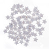 DP Craft gwiazdki z brokatem 1,1 cm 96 szt białe - sklep plastyczny -