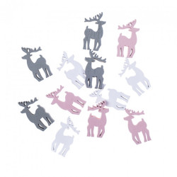DP Craft kształty z drewna jelonki samoprzylepne 2,1 x 3,8 cm 12 szt r