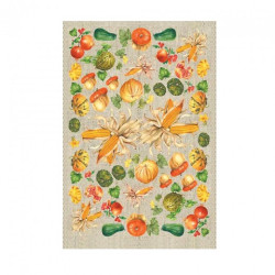Papier do decoupage 50x70cm warzywa CAL038E - sklep plastyczny - szał