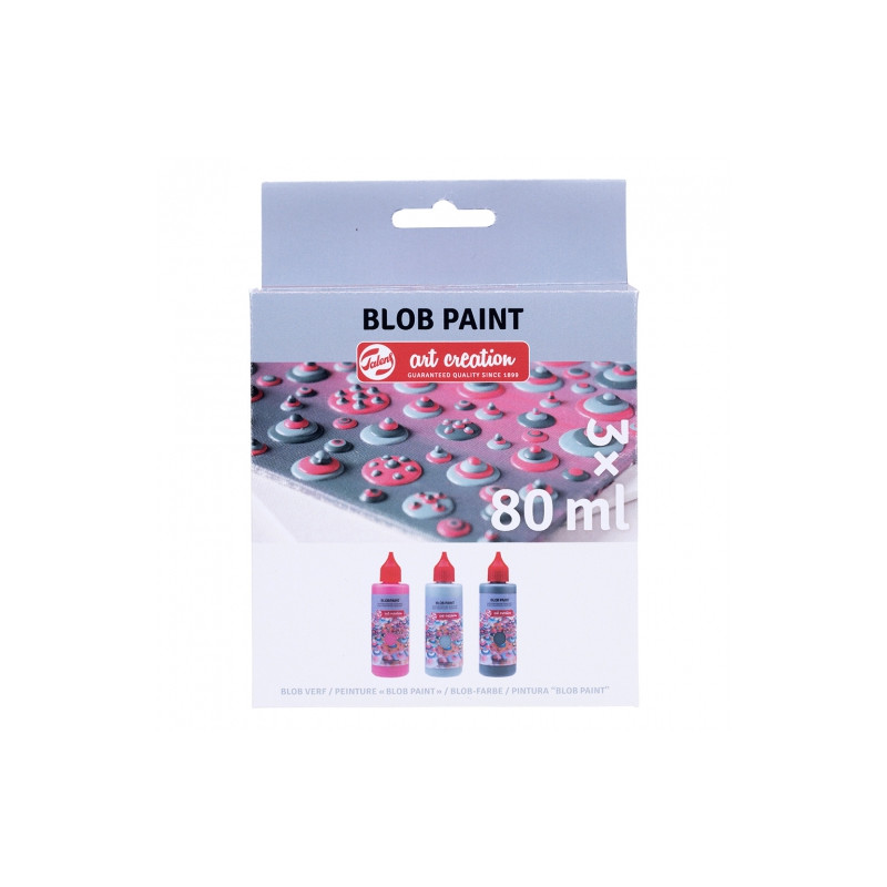 Talens art creation blob paint set pink 3x80ml