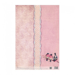 Calambour digital papier ryżowy ornament ptaki DGR 220 32x45cm - sklep