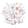 DP Craft kształty papierowe frosty pastels 45 szt - sklep plastyczny -