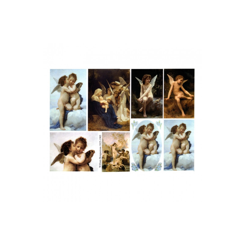 Papier do decoupage anioły 996-0131/A3 - sklep plastyczny - szał dla p