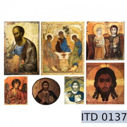 Papier do decoupage ikony 996-0137/A3 - sklep plastyczny - szał dla pl