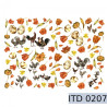 Decoupage paper roosters and flowers 996-0207 / A3