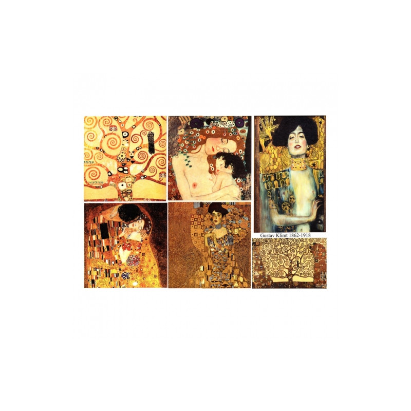 Papier do decoupage Klimt 996-0135/A3 - sklep plastyczny - szał dla pl