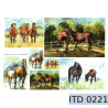 Papier do decoupage konie 996-0221/A3 - sklep plastyczny - szał dla pl