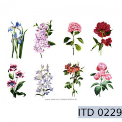 Papier do decoupage kwiaty 996-0229/A3 - sklep plastyczny - szał dla p