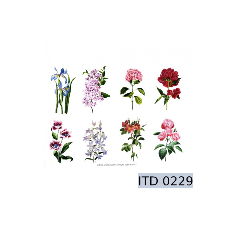 Decoupage paper flowers 996-0229 / A3