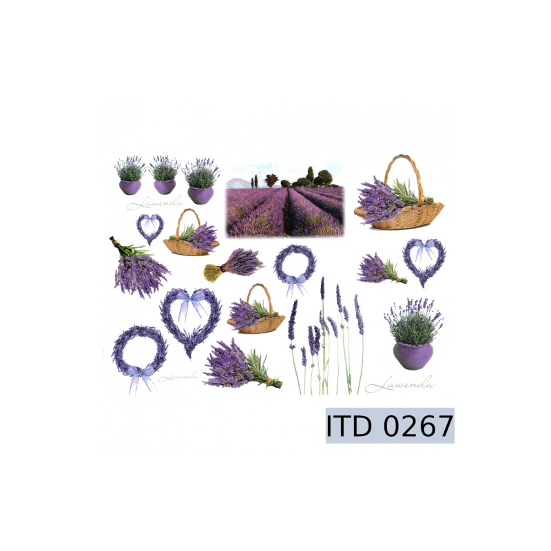 Decoupage paper lavender 996-0267 / A3