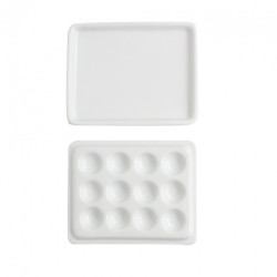 Renesans porcelain palette closed with 12 cavities