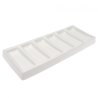 Paletka porcelanowa prostokątna 200x80x20mm 6 podłużnych wgłębień - sk