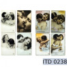 Retro decoupage paper in love A3
