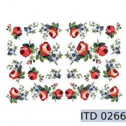 Papier do decoupage róże 996-0266/A3 - sklep plastyczny - szał dla pla