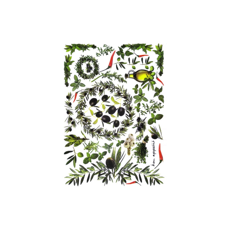 Papier do decoupage oliwki 996-0115/A3 - sklep plastyczny - szał dla p