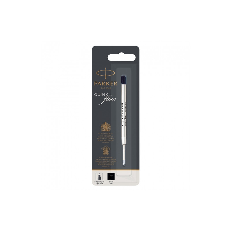 Parker quinkflow pen refill black F - art store - craze