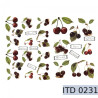 Cherries decoupage paper A3
