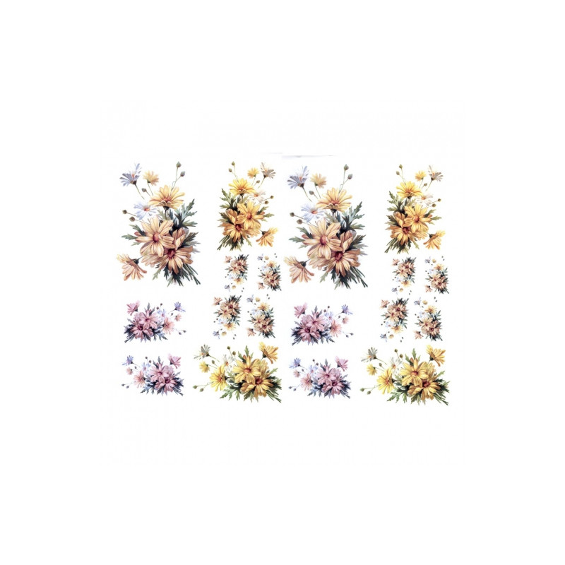 Decoupage paper A3 ITD 0349 marigold flowers