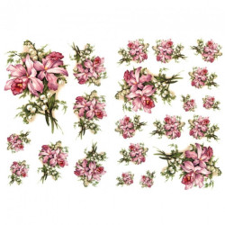 Decoupage paper A3 ITD 0332 flowers