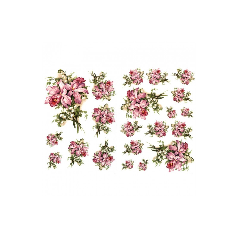 Decoupage paper A3 ITD 0332 flowers