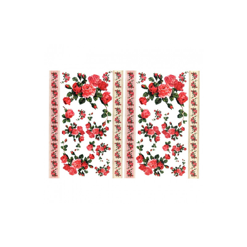 Decoupage paper A3 ITD 0334 flowers roses
