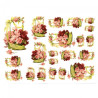 Papier do decoupage A3 ITD 0335 róże w koszach - sklep plastyczny - sz