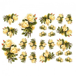 Papier do decoupage A3 ITD 0336 róże - sklep plastyczny - szał dla pla