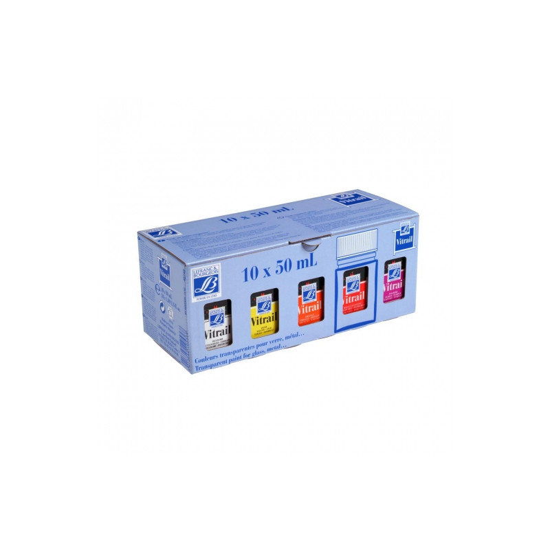 Lefranc&Bourgeois vitrail paint set 10x50ml
