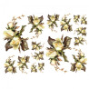 Decoupage paper A3 ITD 0351 white rose