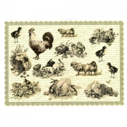 Decoupage paper A3 ITD 0361 easter