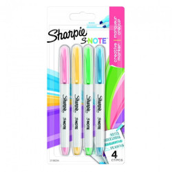 Sharpie s-note zestaw zakreślaczy 4 sztuki - sklep plastyczny - szał d