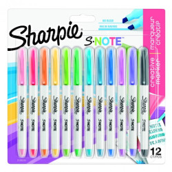 Sharpie s-note highlighters set of 12 pieces