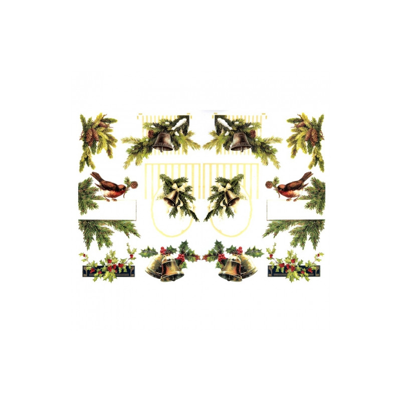 Decoupage paper A3 ITD 0458 christmas wreaths