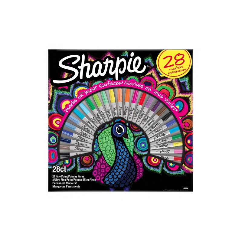 Sharpie set of permanent markers 28 pieces