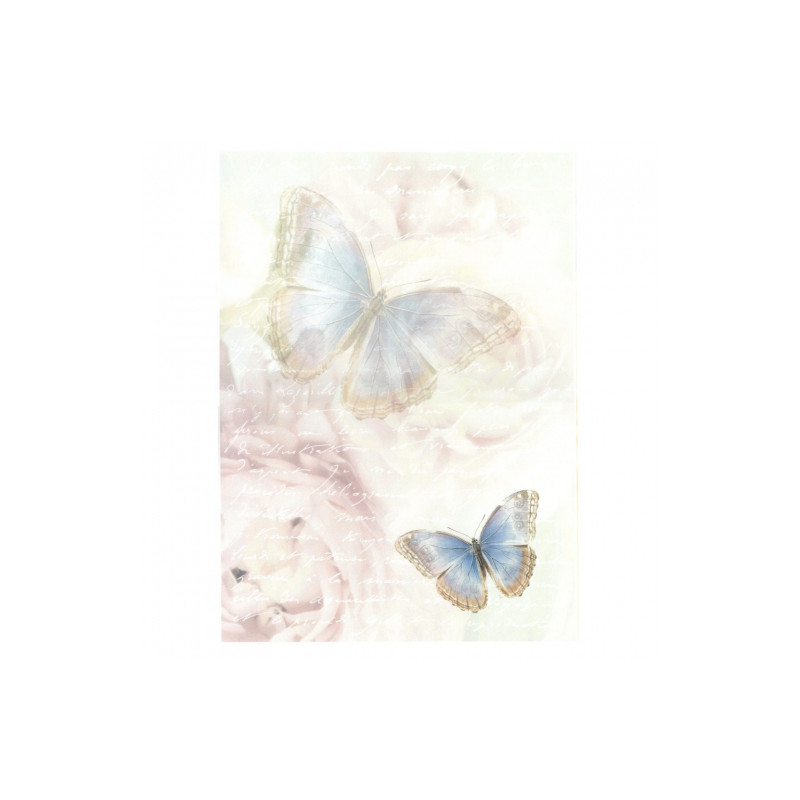 Decoupage paper A3 ITD 0484 butterfly