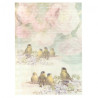Decoupage paper A3 ITD 0485 birds flowers