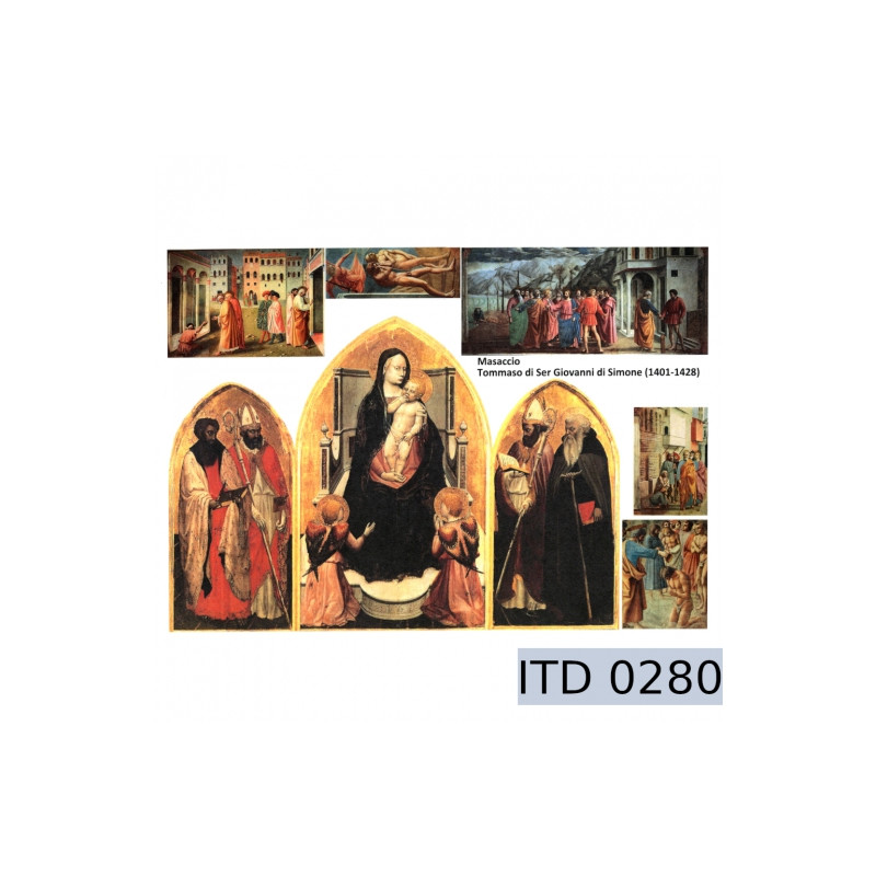 Papier do decoupage ikony 996-0280/A3 - sklep plastyczny - szał dla pl