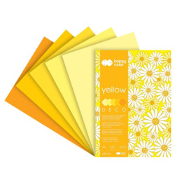Block Happy Color deco yellow 5 colors A4 170 g 20 sheets