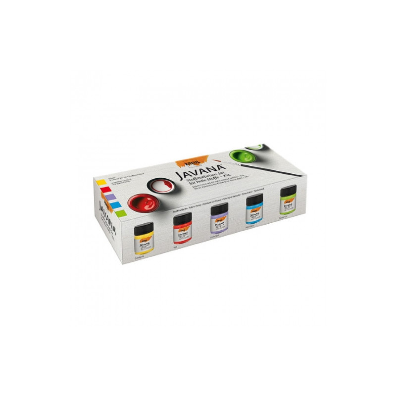 Kreul javana paints for fabric xxl pack 5x50ml