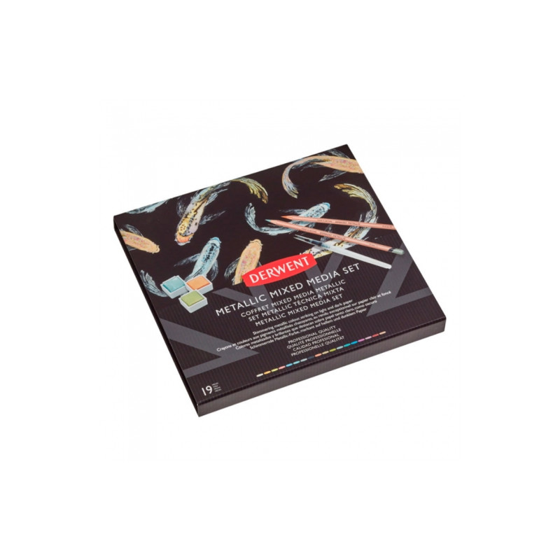 Derwent metallic mixed media set