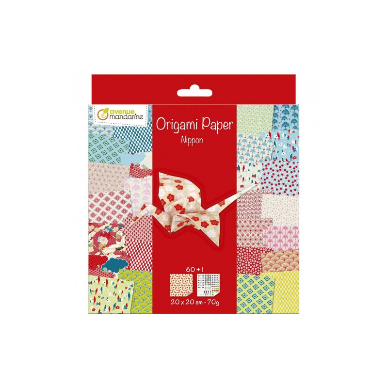 Avenue mandarine nippon origami paper 20x20 60k 70g