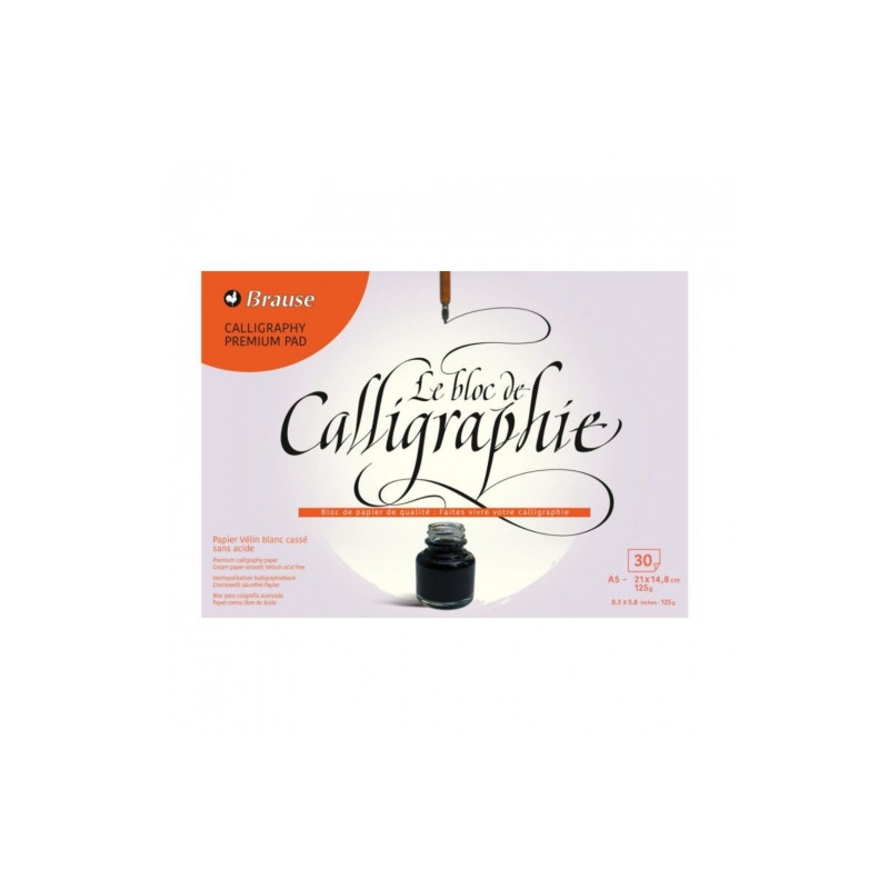 Brause premium calligraphy paper A5 30 sheets 125g