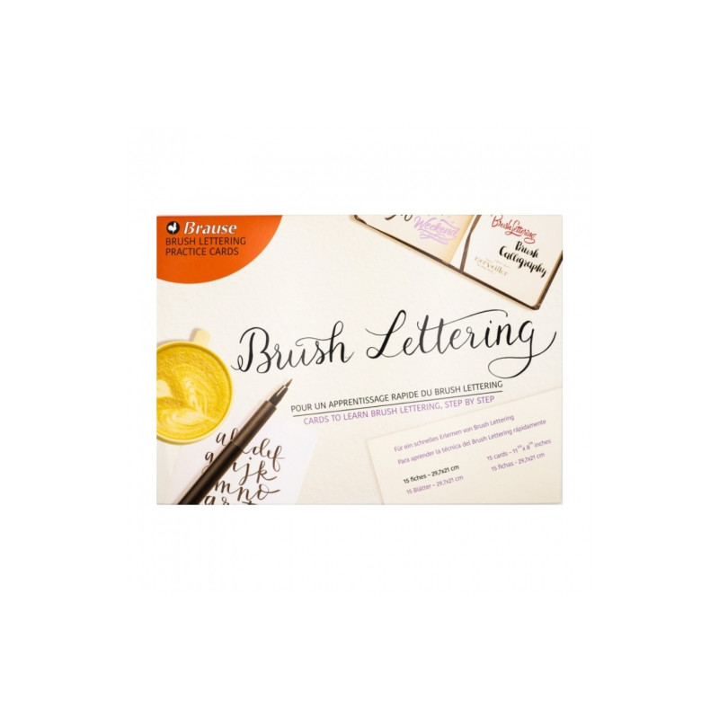 Brause brush lettering practice cards 29.7x21cm 15 cards