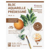 Clairefontaine botanical watercolor block with finished sketch 24x30cm 300