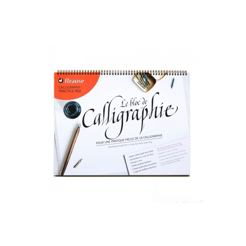 Blok brause calligraphy practice pad do nauki kaligrafii A4 50ark - sk