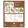 Clairefontaine botanical watercolor block with finished sketch 24x30cm 300