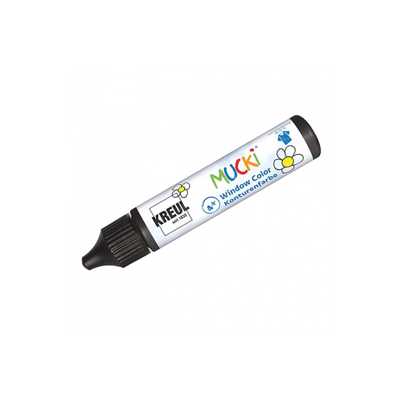 Kreul mucki window color czarna konturówka 29ml - sklep plastyczny - s