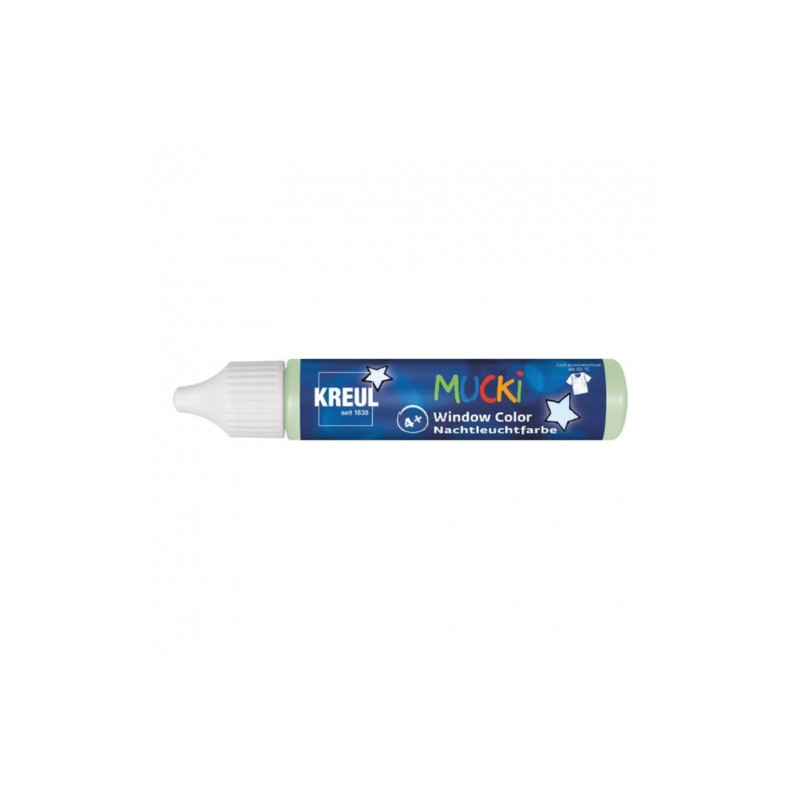 Kreul mucki window color gel paint glow in the dark 29ml
