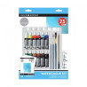 Daler Rowney simply zestaw farb akwarelowych z akcesoriami- sklep plas